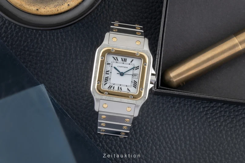 Cartier Santos steel / gold automatic men's watch 81036288 [2602214]