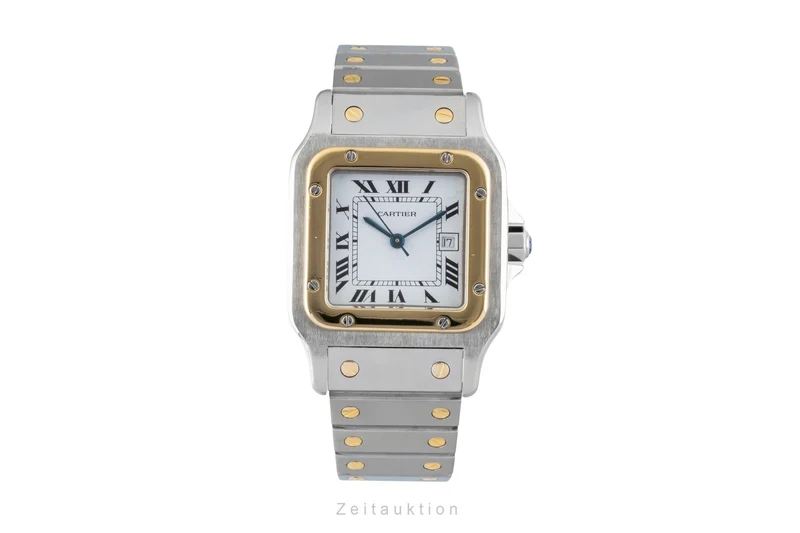 Cartier Santos steel / gold automatic men's watch 81036288 [2602214]