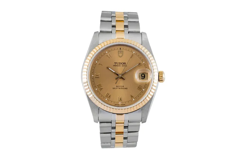 Tudor Prince Date steel / gold automatic men's watch 74033 [2603091]