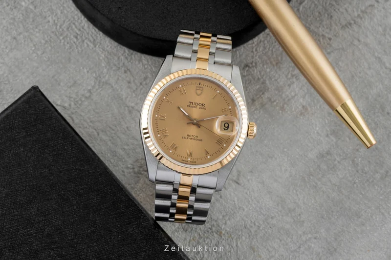 Tudor Prince Date steel / gold automatic men's watch 74033 [2603091]
