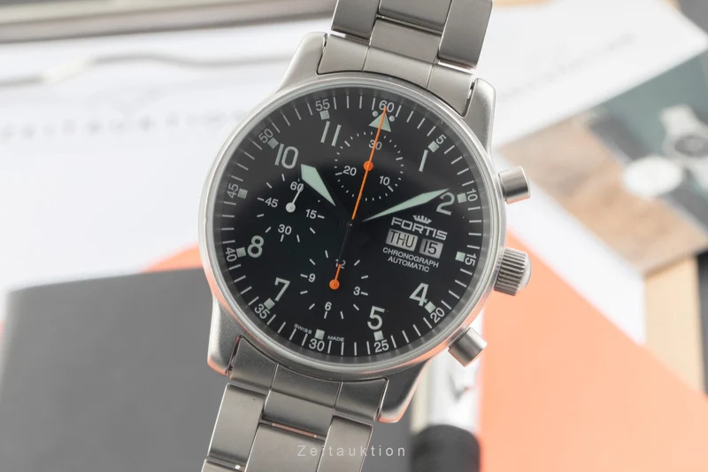 Fortis Flieger Chronograph chronograph steel automatic men's watch 597.10.141 [2603117]