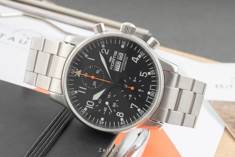 Fortis Flieger Chronograph chronograph steel automatic men's watch 597.10.141 [2603117]