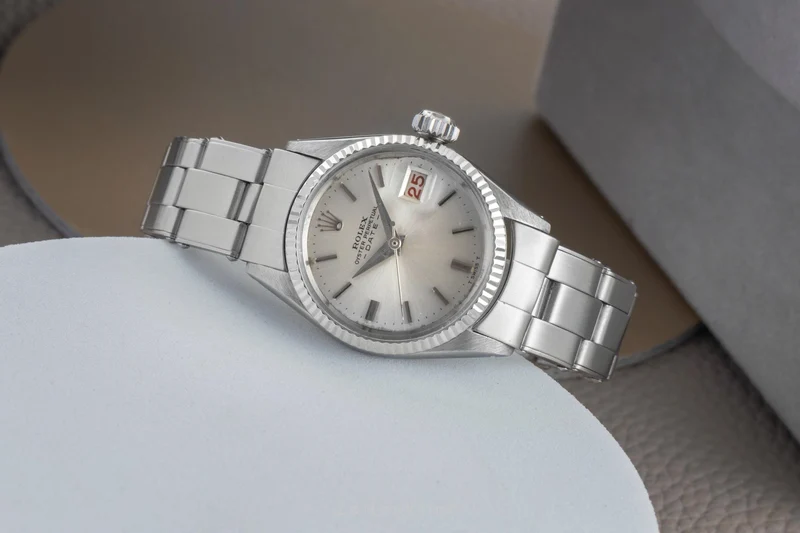 Rolex Lady Date steel / white gold automatic women's watch 6517 Vintage [2601373]