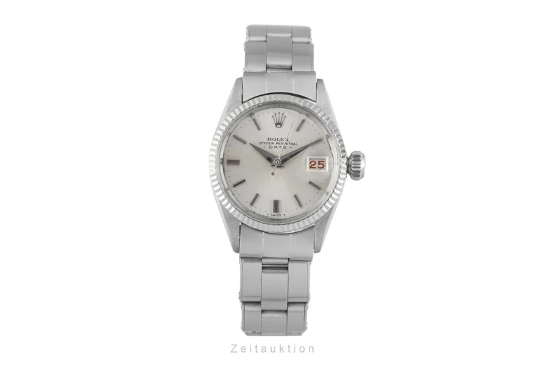 Rolex Lady Date steel / white gold automatic women's watch 6517 Vintage [2601373]