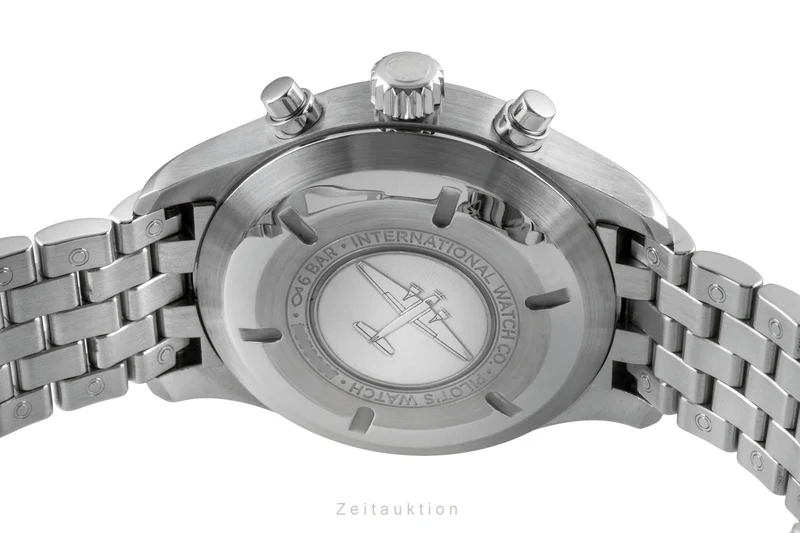 IWC Fliegerchronograph chronograph Steel / rubber automatic men's watch IW377710 LP: 9000EUR [2602709]