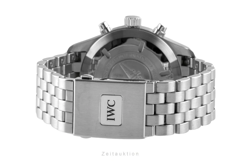 IWC Fliegerchronograph chronograph Steel / rubber automatic men's watch IW377710 LP: 9000EUR [2602709]