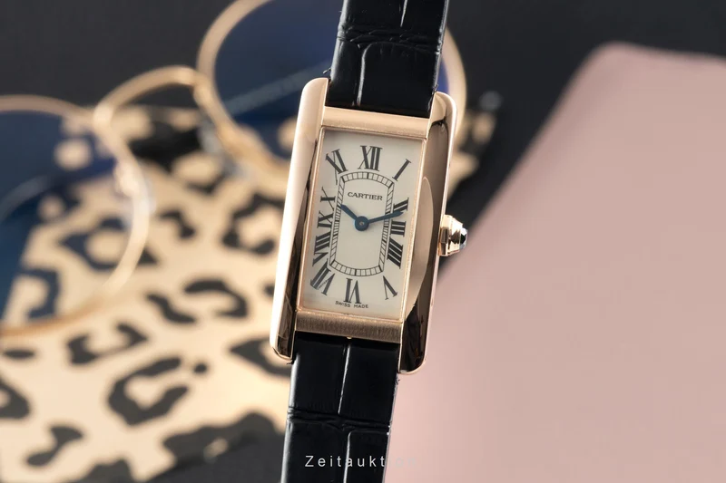 Cartier Tank Américaine 18 ct red gold quartz women's watch W2607456 [2602936]