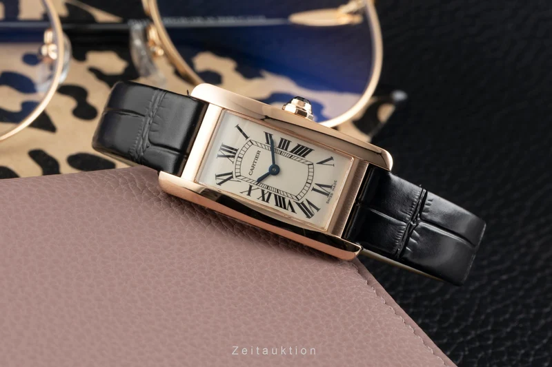 Cartier Tank Américaine 18 ct red gold quartz women's watch W2607456 [2602936]