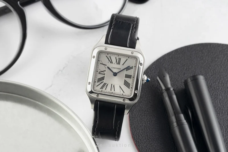 Cartier Santos Dumont steel quartz women's watch WSSA0023 [2603064]