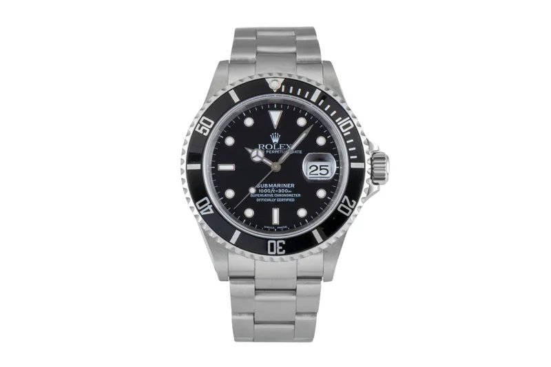 Rolex Submariner steel automatic men's watch 16610 [2602902]