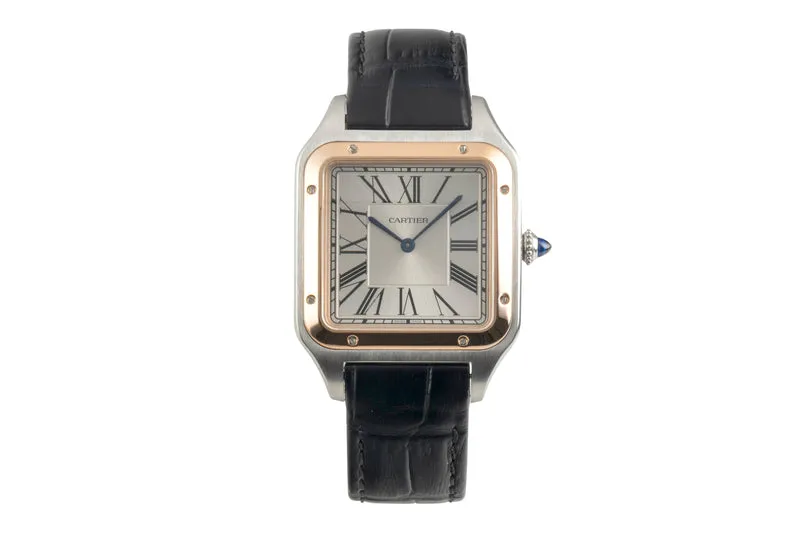 Cartier Santos Dumont steel / gold manual winding men's watch W2SA0017 [2602937]