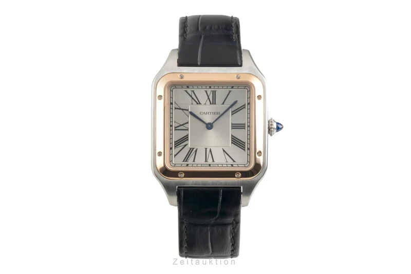 Cartier Santos Dumont steel / gold manual winding men's watch W2SA0017 [2602937]