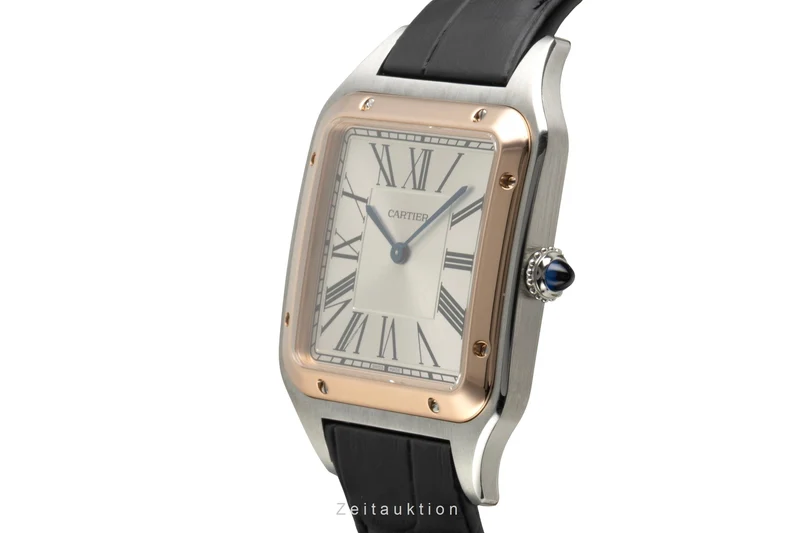 Cartier Santos Dumont steel / gold manual winding men's watch W2SA0017 [2602937]