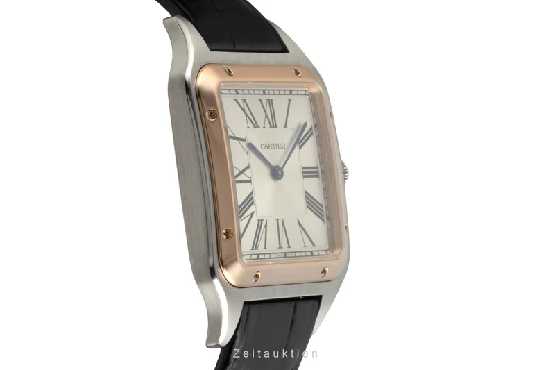 Cartier Santos Dumont steel / gold manual winding men's watch W2SA0017 [2602937]