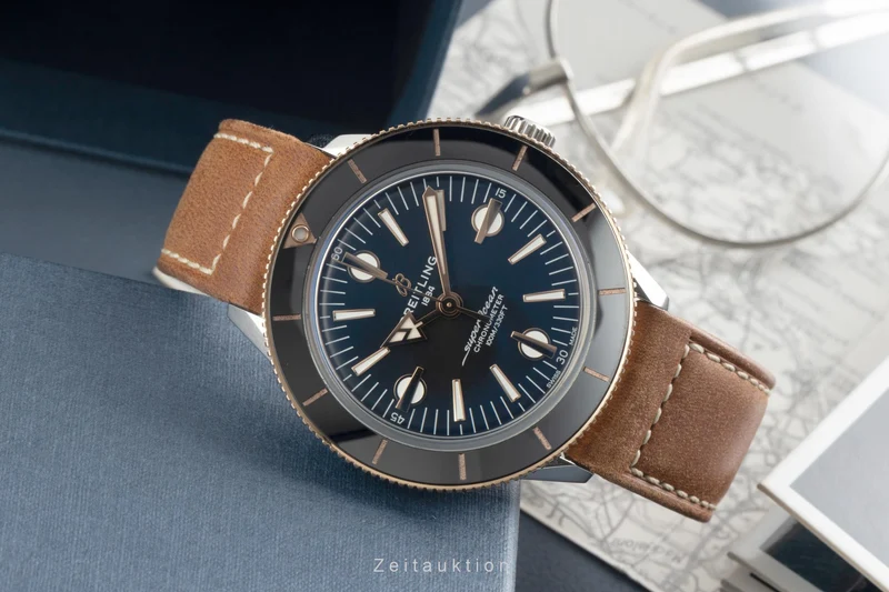 Breitling Superocean Heritage 42 steel / gold automatic men's watch U10370121B1X1 LP: 6150EUR [2602960]