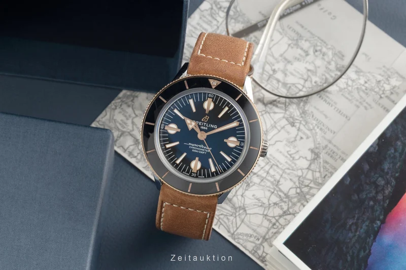 Breitling Superocean Heritage 42 steel / gold automatic men's watch U10370121B1X1 LP: 6150EUR [2602960]