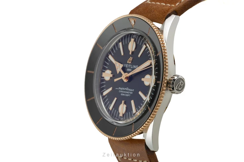 Breitling Superocean Heritage 42 steel / gold automatic men's watch U10370121B1X1 LP: 6150EUR [2602960]