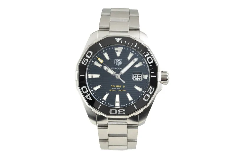 Tag Heuer Aquaracer steel automatic men's watch WAY201A-BA0927 [2602893]