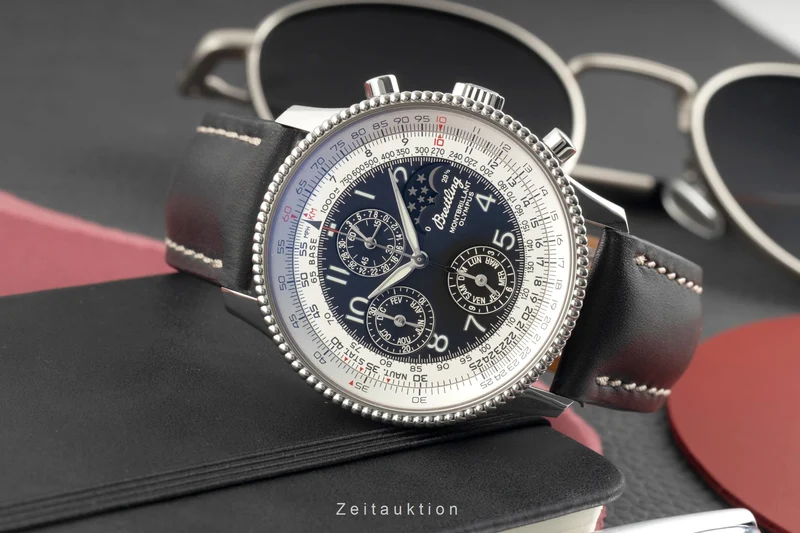 Breitling Montbrillant chronograph steel automatic men's watch A19350 [2603029]