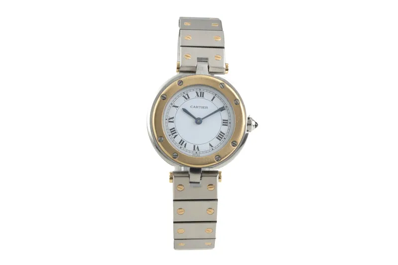 Cartier Santos Ronde steel / gold quartz unisex 8191 [2602780]