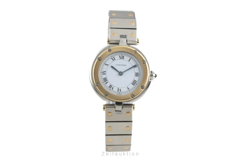 Cartier Santos Ronde steel / gold quartz unisex 8191 [2602780]