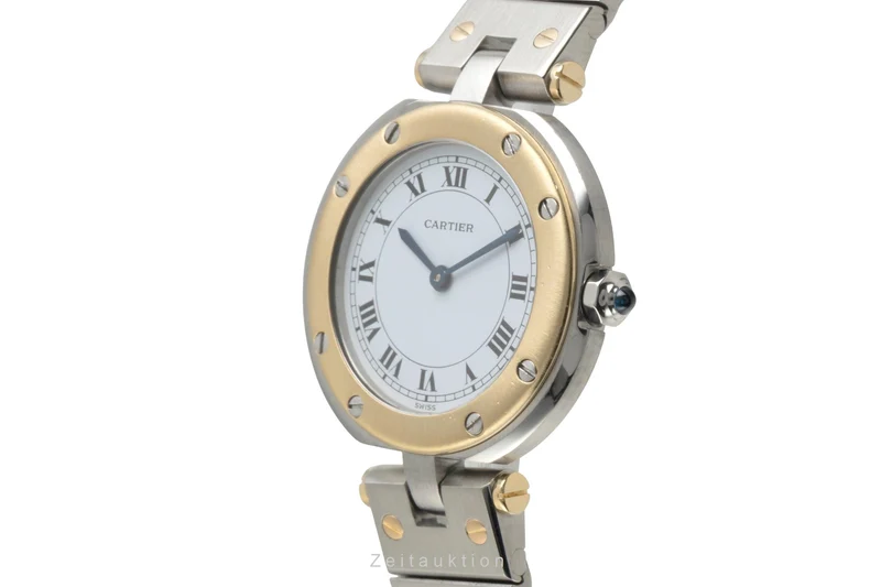 Cartier Santos Ronde steel / gold quartz unisex 8191 [2602780]
