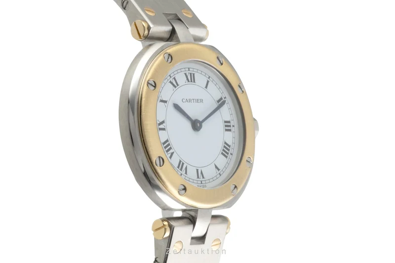 Cartier Santos Ronde steel / gold quartz unisex 8191 [2602780]