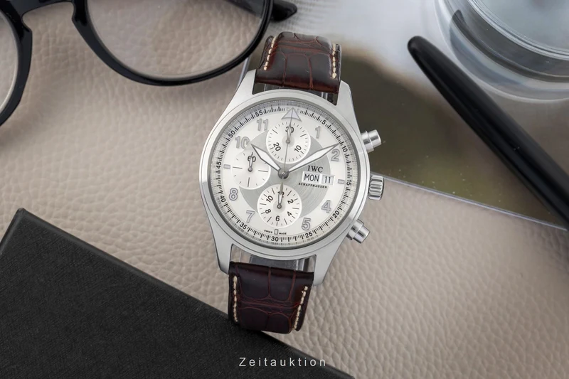 IWC Fliegerchronograph chronograph steel automatic men's watch IW371702 [2603040]