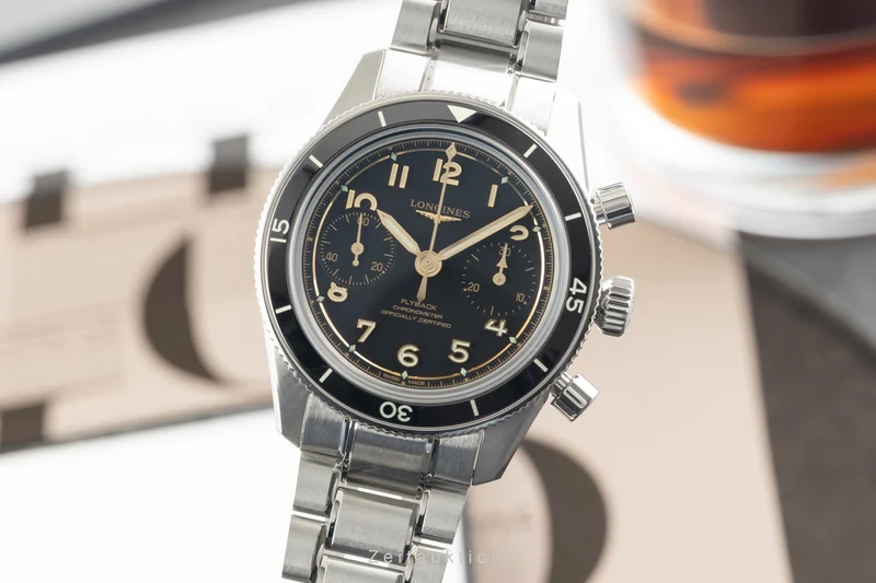 Longines Spirit chronograph steel manual winding men's watch L3.721.4.53.6 LP: 5100EUR [2602901]