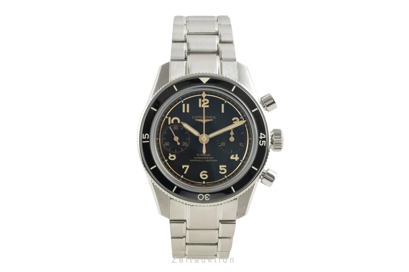 Longines Spirit chronograph steel manual winding men's watch L3.721.4.53.6 LP: 5100EUR [2602901]