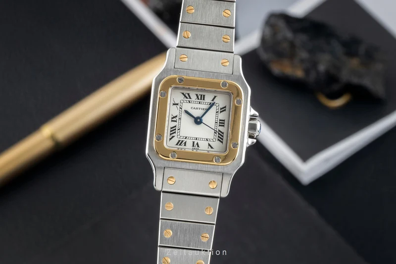 Cartier Santos steel / gold automatic women's watch 82036283 [2602727]