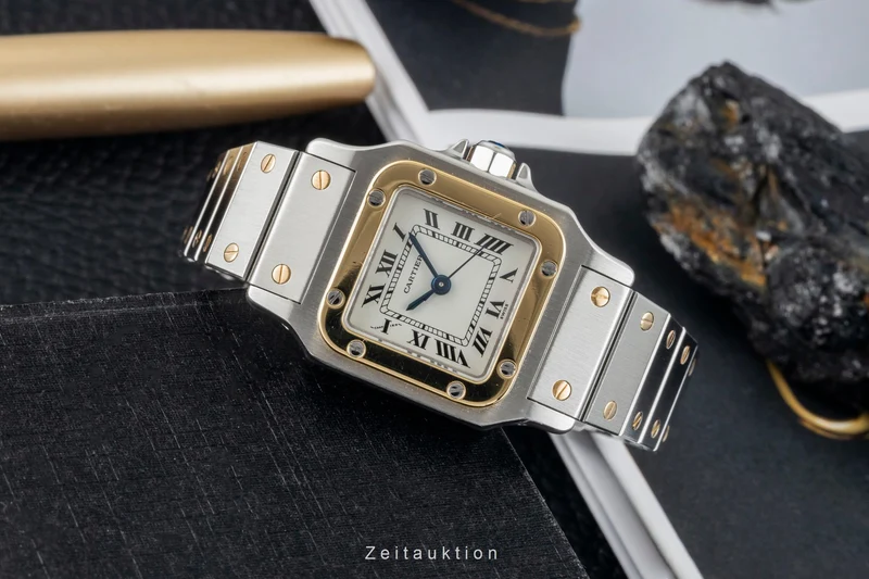 Cartier Santos steel / gold automatic women's watch 82036283 [2602727]