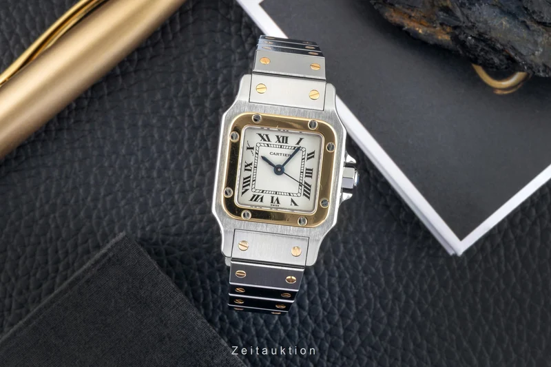 Cartier Santos steel / gold automatic women's watch 82036283 [2602727]