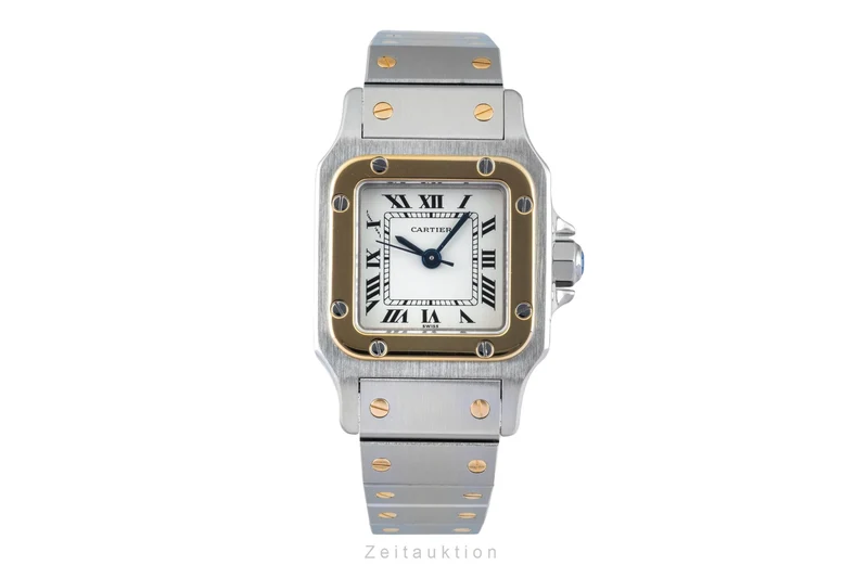 Cartier Santos steel / gold automatic women's watch 82036283 [2602727]