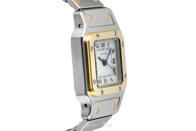 Cartier Santos steel / gold automatic women's watch 82036283 [2602727]