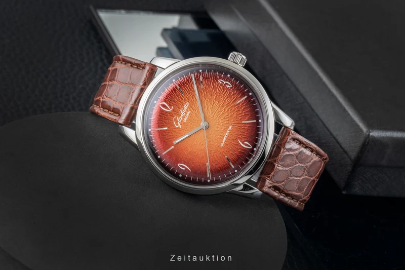 Glashütte Sixties steel automatic men's watch 1-39-52-13-02-04 LP: 7100EUR [2602940]