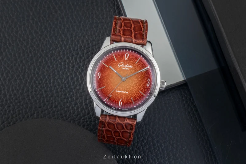Glashütte Sixties steel automatic men's watch 1-39-52-13-02-04 LP: 7100EUR [2602940]