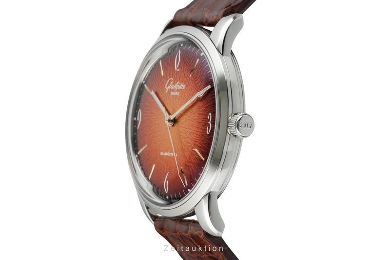 Glashütte Sixties steel automatic men's watch 1-39-52-13-02-04 LP: 7100EUR [2602940]