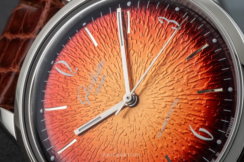 Glashütte Sixties steel automatic men's watch 1-39-52-13-02-04 LP: 7100EUR [2602940]