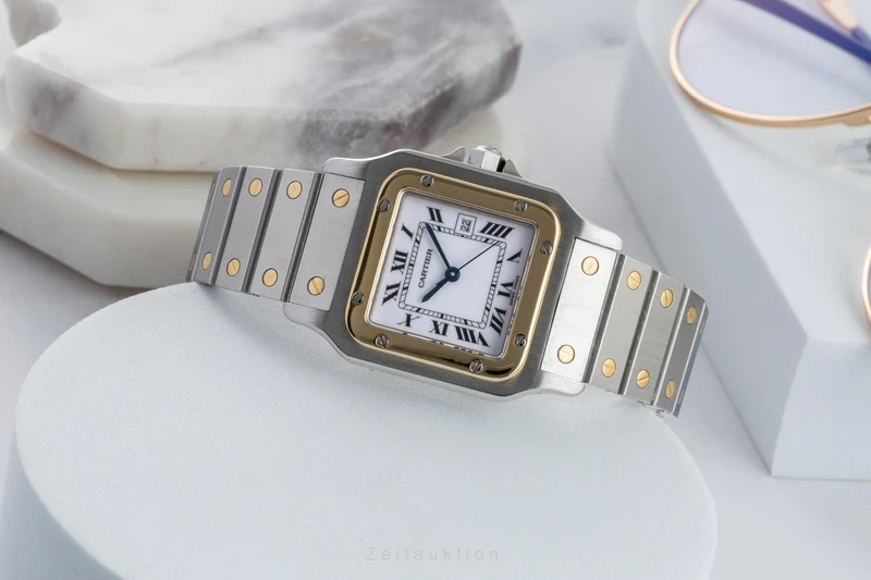Cartier Santos steel / gold automatic men's watch 2961 [2601734]