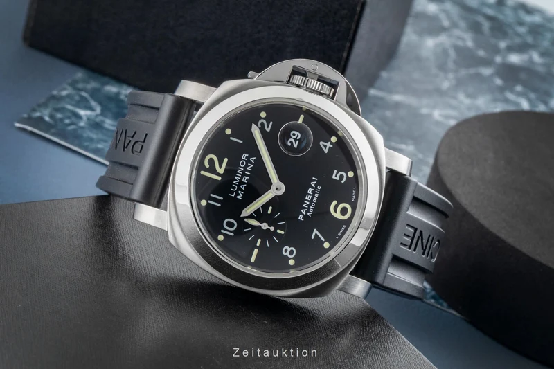 Panerai Luminor Marina steel automatic men's watch PAM00164 LP: 8900EUR [2602689]