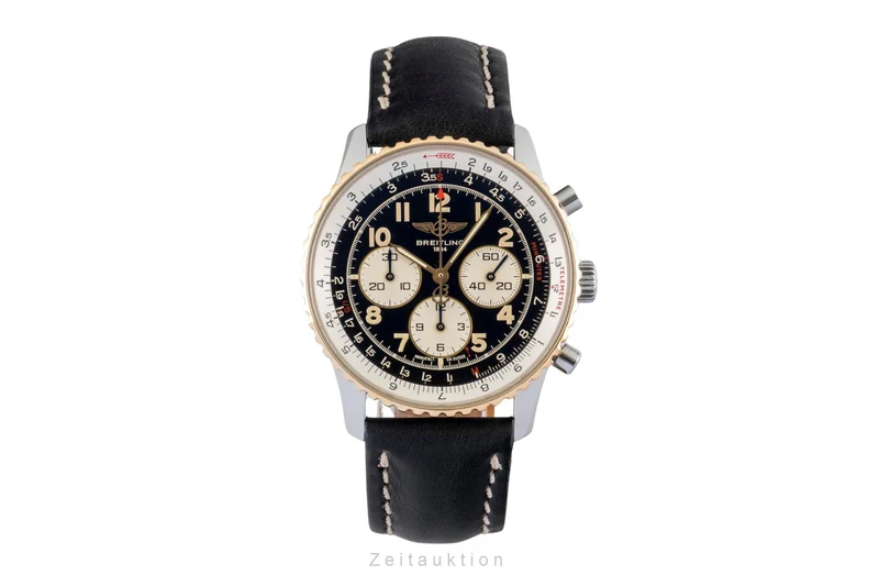 Breitling Navitimer chronograph steel / gold automatic men's watch D30021 [2602583]