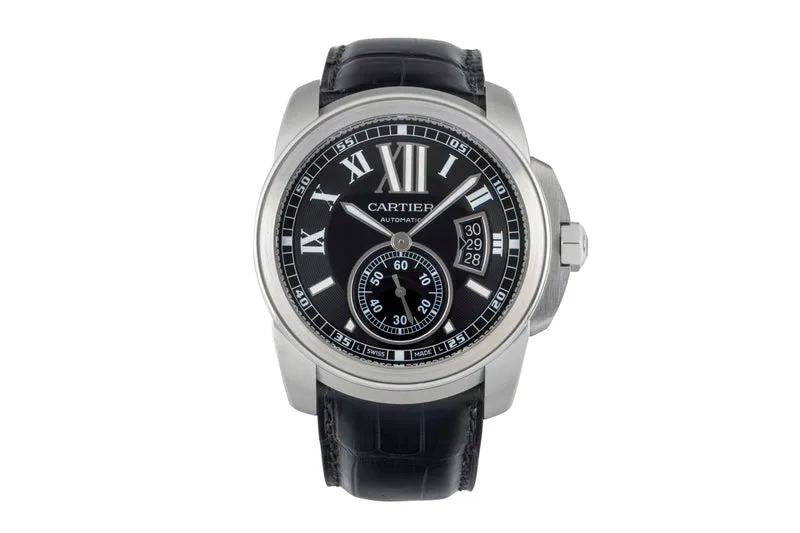 Cartier Calibre de Cartier steel automatic men's watch W7100041 [2602941]