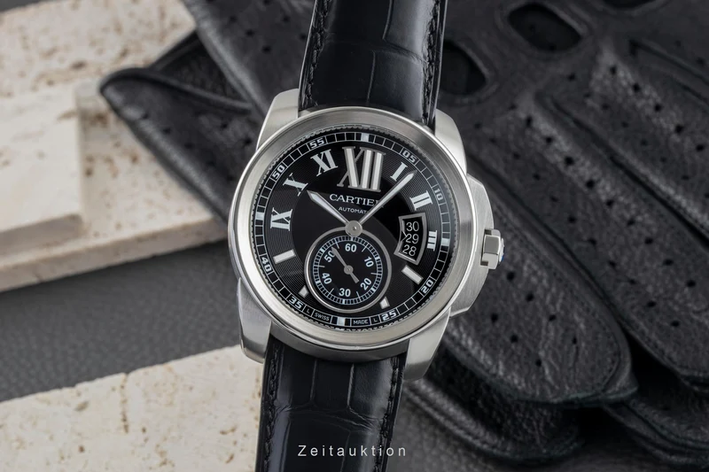 Cartier Calibre de Cartier steel automatic men's watch W7100041 [2602941]