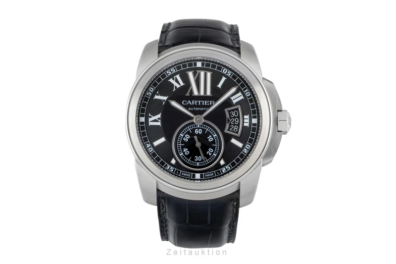 Cartier Calibre de Cartier steel automatic men's watch W7100041 [2602941]