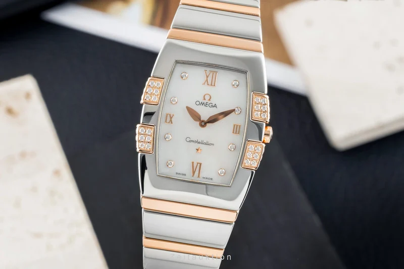 Omega Constellation steel / gold quartz women's watch 1286.75.00 [2602881]