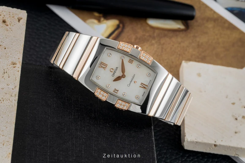 Omega Constellation steel / gold quartz women's watch 1286.75.00 [2602881]