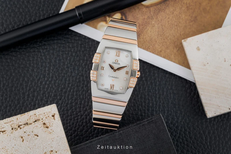 Omega Constellation steel / gold quartz women's watch 1286.75.00 [2602881]