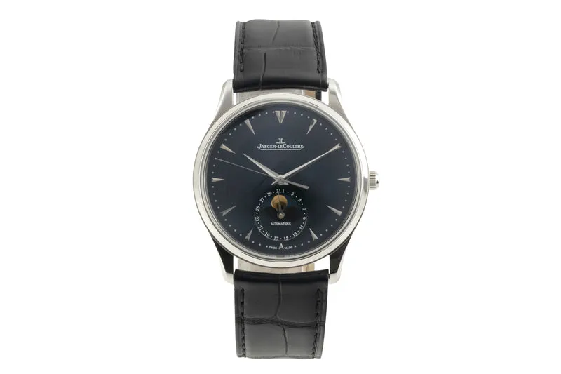 Jaeger LeCoultre Master Ultra Thin steel automatic men's watch Q1368470 ,176.8.64.S [2603002]