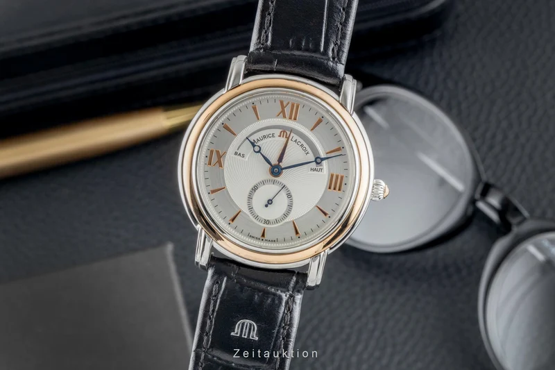 Maurice Lacroix Masterpiece steel / gold manual winding men's watch AL 85999 [2602931]